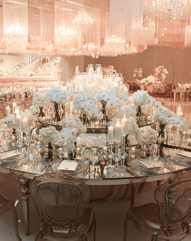 Wedding table outlet hire